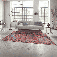 Vintage Vloerkleed Amata - Rood 150x80cm - - Dekbed-Discounter.nl