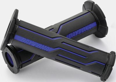 DAYTONA Rubber grip d-lin sw/bl 125 open