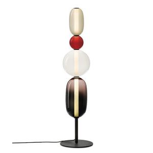 Bomma Pebbles Large Vloerlamp - Configuratie 5 - Zwart, rood - wit