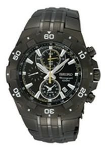 Horlogeband Seiko SNAD37P1.7T62-0JZ0 Staal Zwart