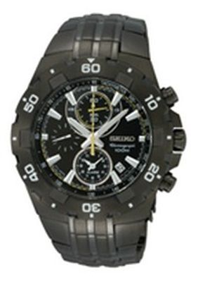 Horlogeband Seiko SNAD37P1.7T62-0JZ0 Staal Zwart