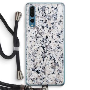 Gespikkelde marmer: Huawei P20 Pro Transparant Hoesje met koord