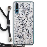 Gespikkelde marmer: Huawei P20 Pro Transparant Hoesje met koord