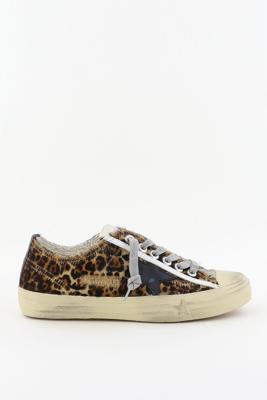 Golden Goose sneakers V-Star 2 GWF00129.F005030.81629 beige brown leo/black