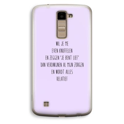 Relatief: LG K10 (2016) Transparant Hoesje