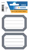 HERMA Book labels 82x55mm grey frame lined 6 sh. etiket - thumbnail