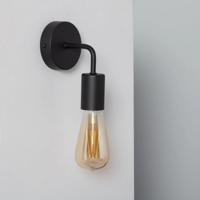 Wandlamp e27 fitting &apos;Jay&apos; hoek lamp zwart