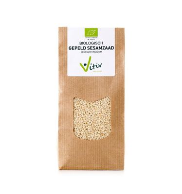 Sesamzaad wit gepeld bio
