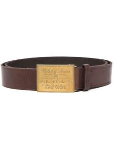 Polo Ralph Lauren ceinture Polo Heritage en cuir - Marron