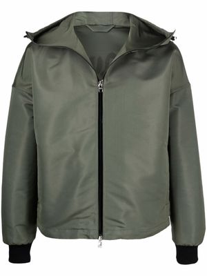 Alexander McQueen coupe-vent à logo imprimé - Vert