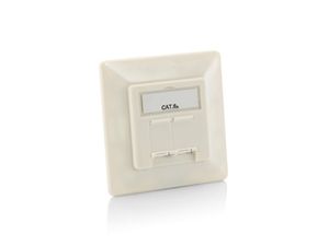 Equip 125772 wandcontactdoos RJ-45 Wit