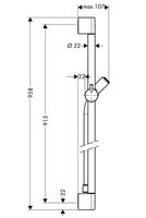 Hansgrohe Unica C Glijstang 90 Cm.met Isiflex Slang 160 Cm. Chroom - thumbnail