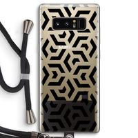 Crazy pattern: Samsung Galaxy Note 8 Transparant Hoesje met koord