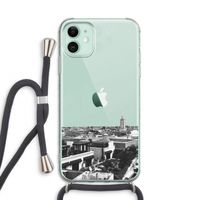 Marrakech Skyline : iPhone 11 Transparant Hoesje met koord