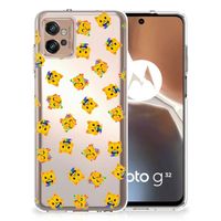 TPU bumper voor Motorola Moto G32 Katten Emojis