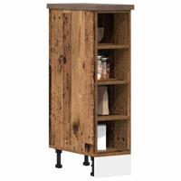 Onderkast 20x44,5x81,5 cm bewerkt hout oud houtkleurig