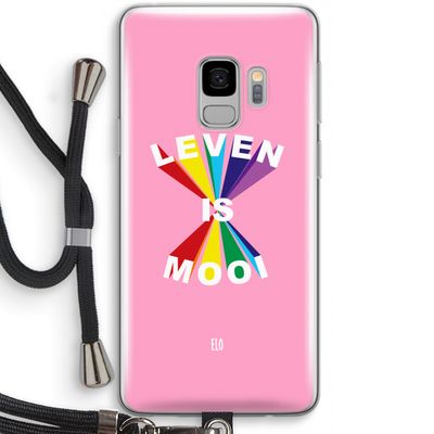 Het Leven Is Mooi: Samsung Galaxy S9 Transparant Hoesje met koord
