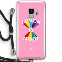 Het Leven Is Mooi: Samsung Galaxy S9 Transparant Hoesje met koord