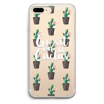 Cactus quote: iPhone 7 Plus Transparant Hoesje