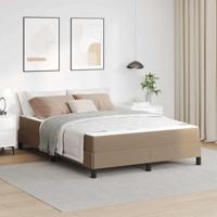 Bed met matras Cappuccino 160 x 200 cm Kunstleer