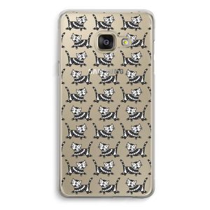 Zwarte poes: Samsung A3 (2017) Transparant Hoesje