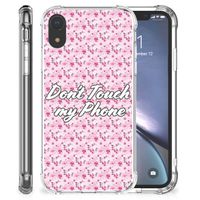 Apple iPhone Xr Anti Shock Case Flowers Pink DTMP