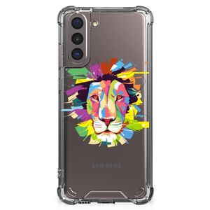 Samsung Galaxy S21 Stevig Bumper Hoesje Lion Color