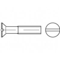 TOOLCRAFT TO-5452383 Verzonken schroeven M4 45 mm Sleuf Messing 200 stuk(s) - thumbnail