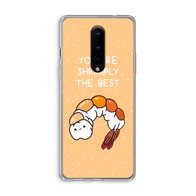 You're Shrimply The Best: OnePlus 8 Transparant Hoesje