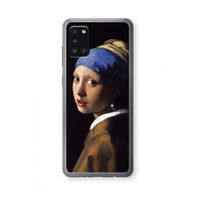 The Pearl Earring: Samsung Galaxy A31 Transparant Hoesje