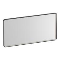 Brauer Sapphire Spiegel - Rechthoekig met Afgeronde Hoeken - 120 cm - met Gunmetal Frame - met Directe LED-Verlichting - Dimbaar en met Kleurfunctie - met Afstandsbediening