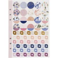 Creativ Company Stickerboek, bloemen, a5, goud, paars, roze, 1 stuk