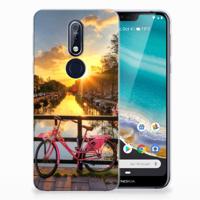 Nokia 7.1 | Silliconen Back Cover | Amsterdamse Grachten