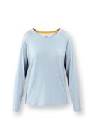 Pip Studio Pip Studio Tina Long Sleeve Top Thousand Leaves Light Blue M