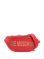 Love Moschino sac banane en cuir artificiel à plaque logo - Rouge