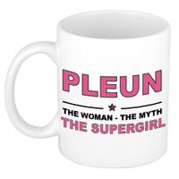 Pleun The woman, The myth the supergirl cadeau koffie mok / thee beker 300 ml - thumbnail