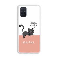 GSM poes: Galaxy A71 Transparant Hoesje GSM poes: Galaxy A71 Transparant Hoesje