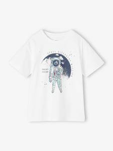 Jongensshirt met astronautenprint ecru