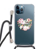 GRL PWR Flower: iPhone 12 Pro Transparant Hoesje met koord