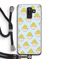 Citroenen: Samsung Galaxy J8 (2018) Transparant Hoesje met koord