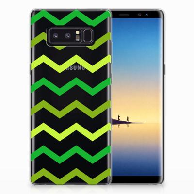 Samsung Galaxy Note 8 | TPU bumper | Zigzag Groen