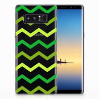 Samsung Galaxy Note 8 | TPU bumper | Zigzag Groen Samsung Galaxy Note 8 | TPU bumper | Zigzag Groen