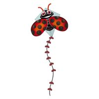 Kites Ready 2 Fly - pop-up nylon vlieger lieveheerstbeestje