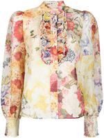 ZIMMERMANN blouse Wonderland à fleurs - Tons neutres - thumbnail