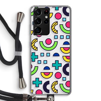 8-bit N°6: Samsung Galaxy S21 Ultra Transparant Hoesje met koord
