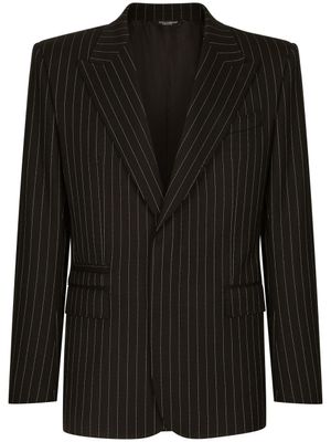 Dolce & Gabbana costume Sicilia à fines rayures - Noir