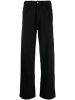 MM6 Maison Margiela pantalon droit en coton - Noir