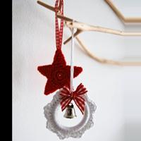 Haakpakket Kerstster en Krans (10st) Haakpakket Kerstster en Krans (10st)