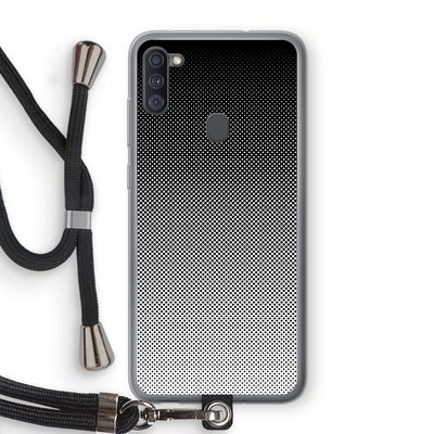 Musketon Halftone: Samsung Galaxy A11 Transparant Hoesje met koord
