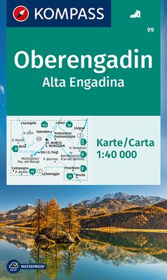 Wandelkaart 99 Oberengadin - Alta Engadina | Kompass